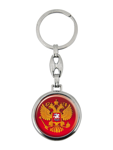Брелок металлический с печатью - BR28